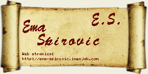 Ema Špirović vizit kartica